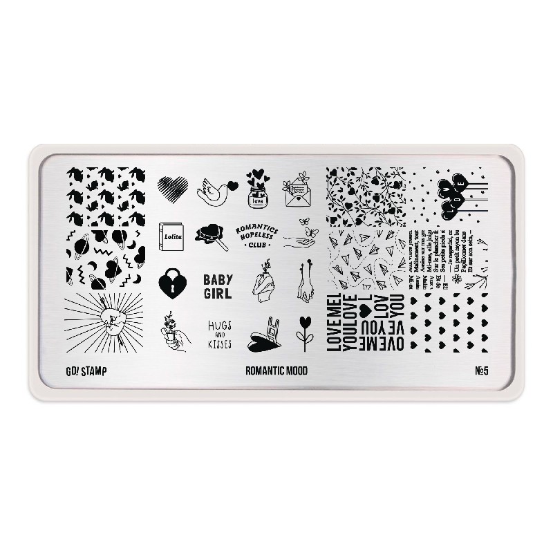 Пластина для стемпинга, TM Go! Stamp (05 Romantic mood)