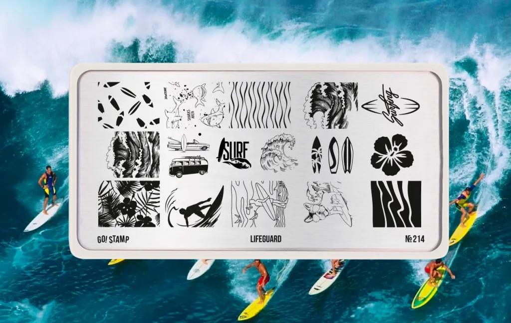 Пластина для стемпинга, TM Go! Stamp (214 Lifeguard)
