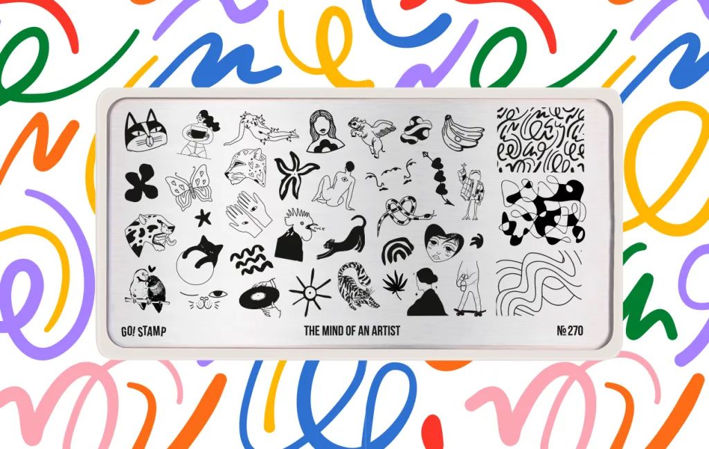 Пластина для стемпинга, TM Go! Stamp (270 The Mind of an Artist)