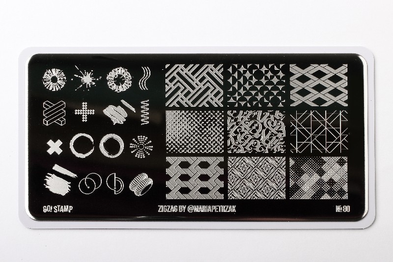 Пластина для стемпинга, TM Go! Stamp (80 Zigzag by)