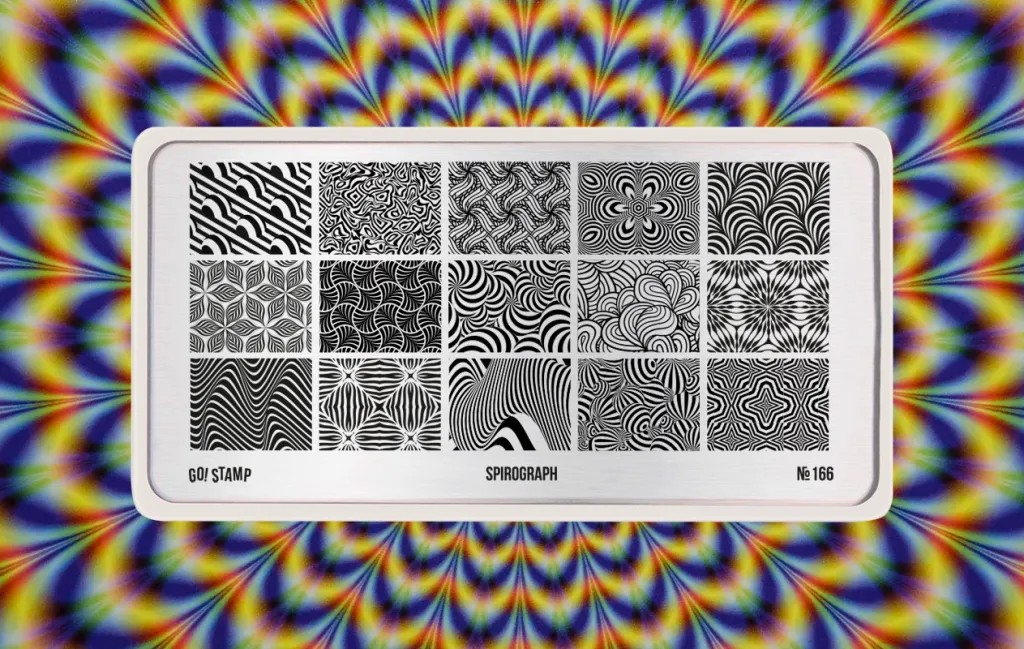 Пластина для стемпинга, TM Go! Stamp (166 Spirograph)