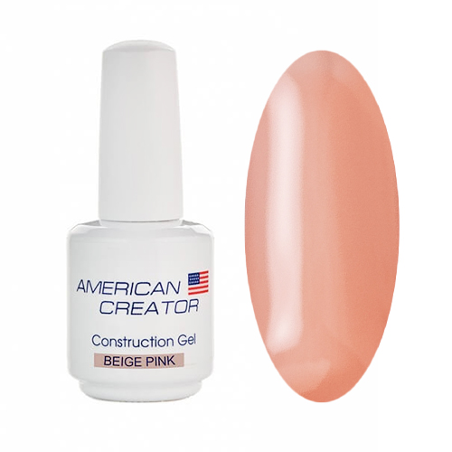 База камуфлирующая, TM American Creator (Construction Beige Pink 15мл)