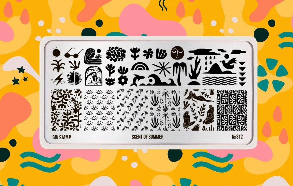 Пластина для стемпинга, TM Go! Stamp (312 Scent of Summer)
