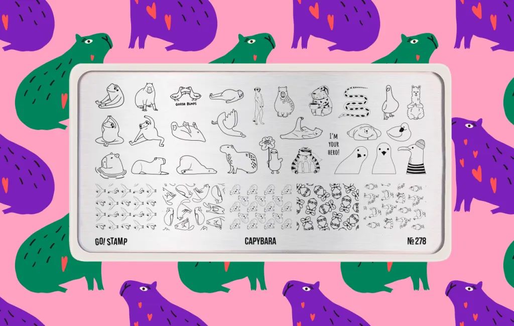 Пластина для стемпинга, TM Go! Stamp (278 Capybara)