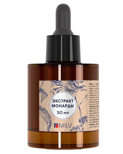 Масло с экстрактом монарды, TM Milv (50мл)