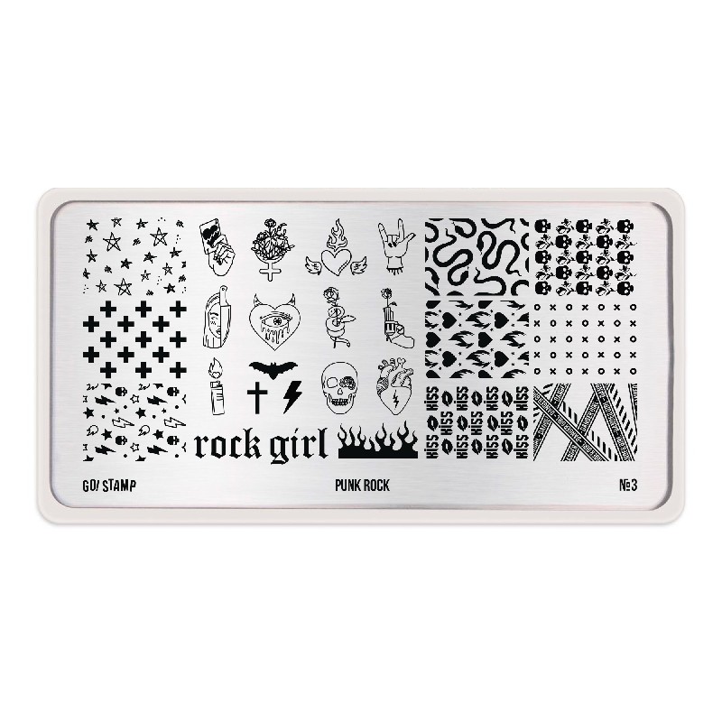 Пластина для стемпинга, TM Go! Stamp (03 Punk rock)