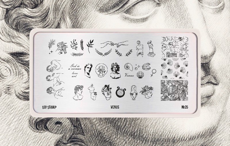 Пластина для стемпинга, TM Go! Stamp (25 Venus)