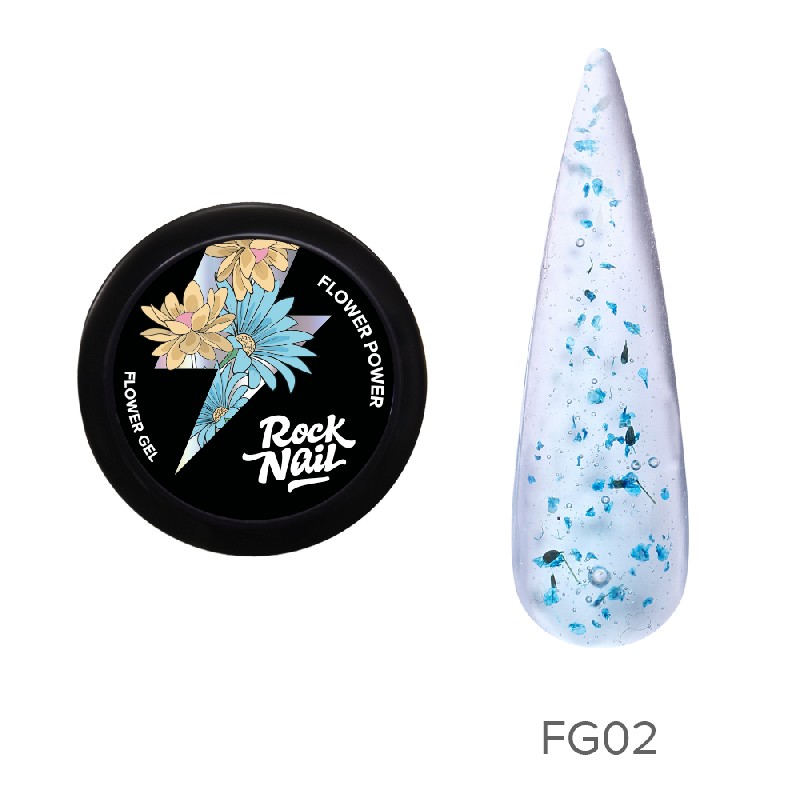 Гель для наращивания Flower Power 10мл, TM RockNail (FG02 Bouquets Are Cringe)