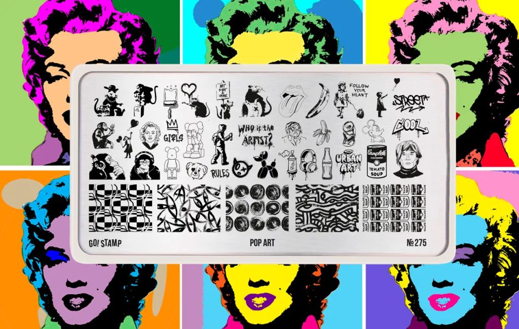 Пластина для стемпинга, TM Go! Stamp (275 Pop Art)