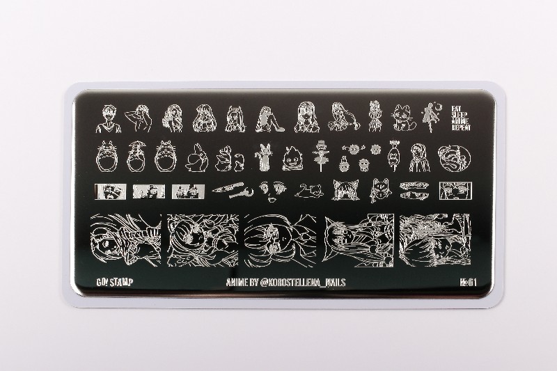 Пластина для стемпинга, TM Go! Stamp (61 Anime)