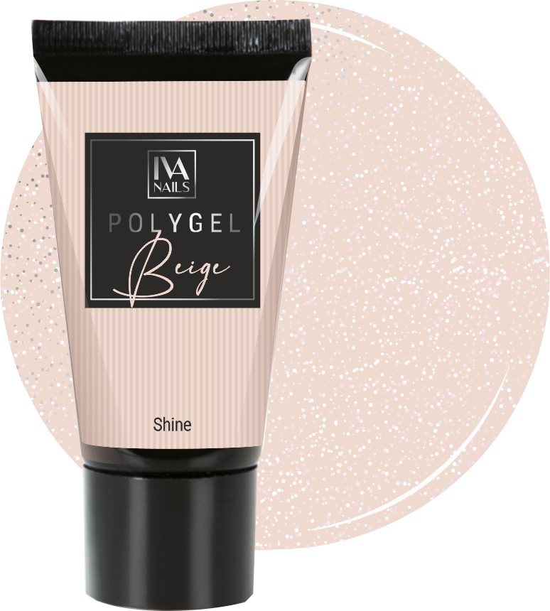 Polygel, TM IVA nails (Beige Shine 30g)