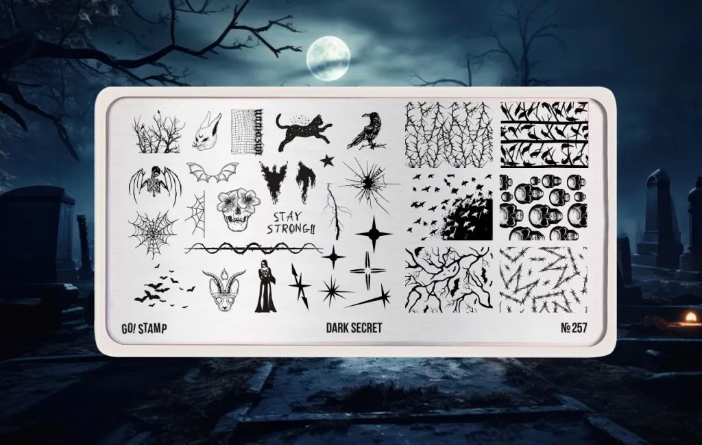 Пластина для стемпинга, TM Go! Stamp (257 Dark Secret)