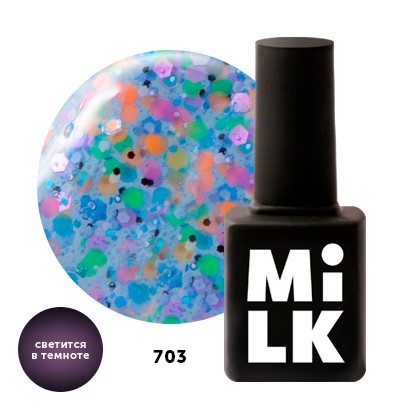 Гель-лак Orbeez, Tm Milk (703 99,9 water(люминесцентный))