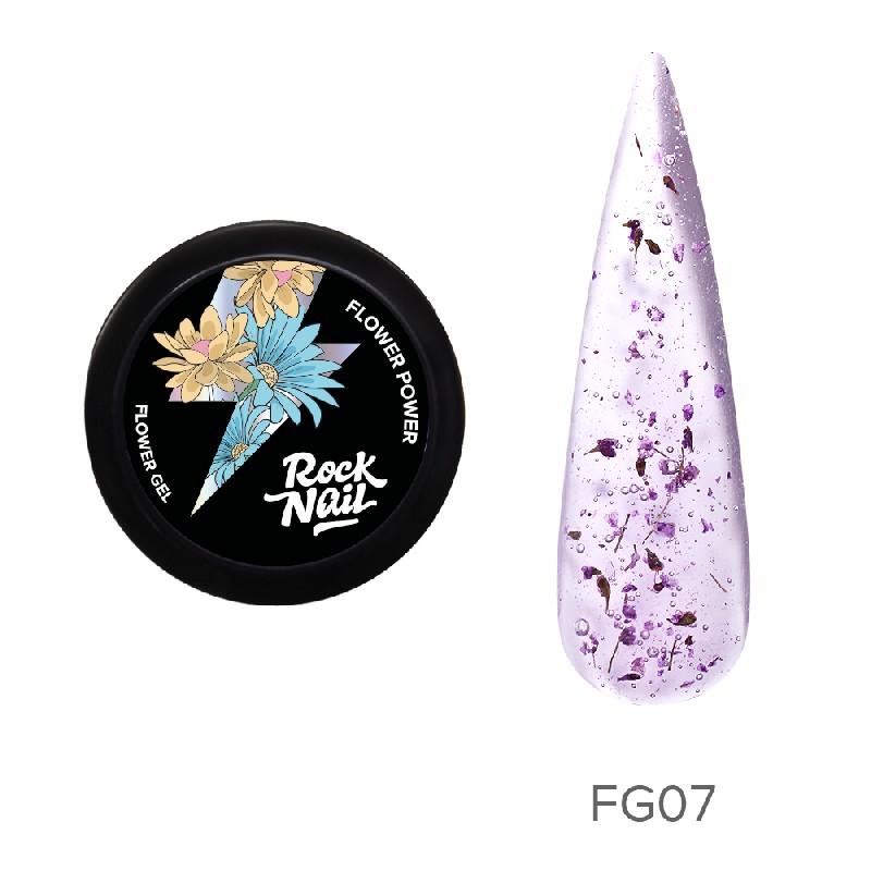 Гель для наращивания Flower Power 10мл, TM RockNail (FG07 Flowerbomb)