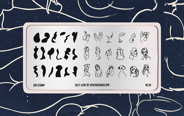 Пластина для стемпинга, TM Go! Stamp (28 Self-Love by )