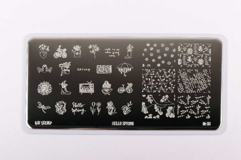 Пластина для стемпинга, TM Go! Stamp (68 Hello Spring)