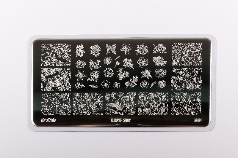 Пластина для стемпинга, TM Go! Stamp (64 Flower Shop)