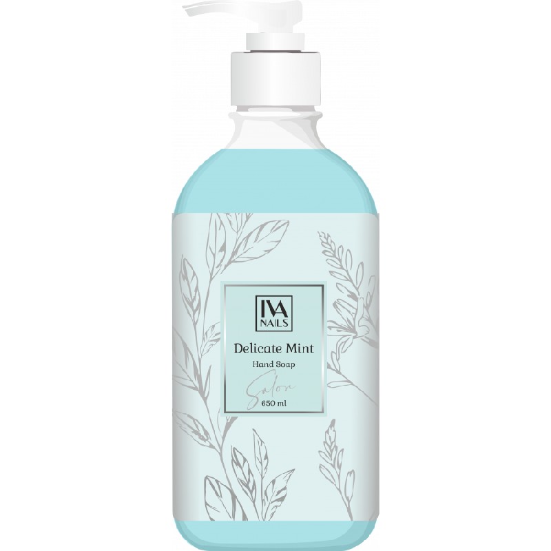 Жидкое мыло Delicate, TM IVA nails (Mint 650ml)