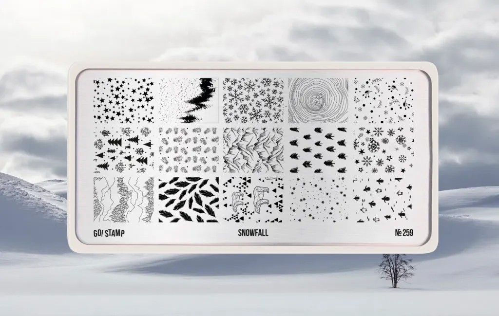 Пластина для стемпинга, TM Go! Stamp (259 Snowfall)