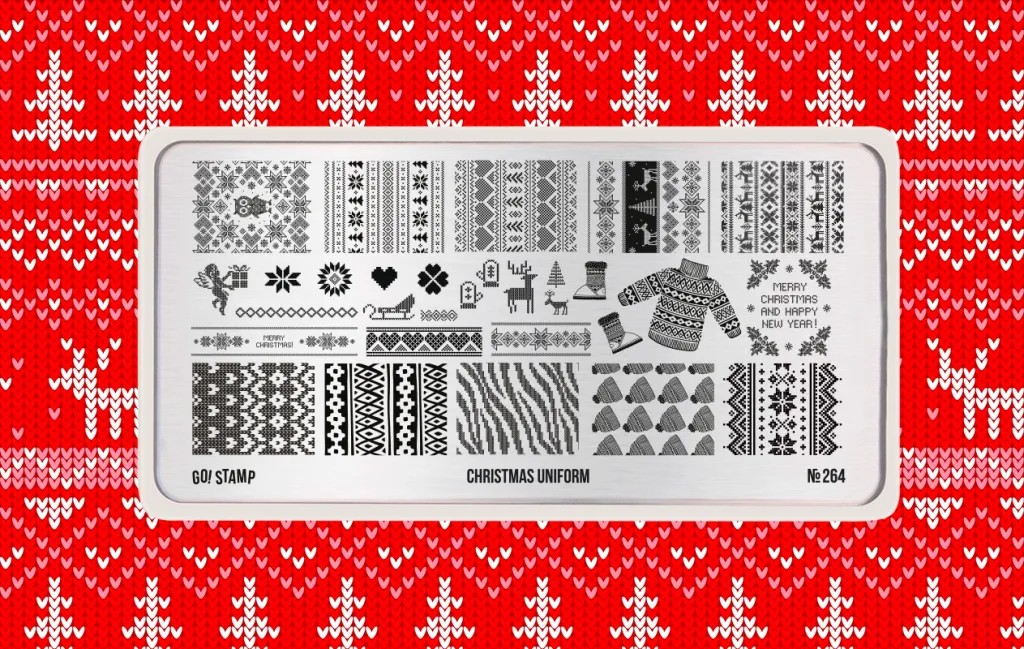 Пластина для стемпинга, TM Go! Stamp (264 Christmas Uniform)