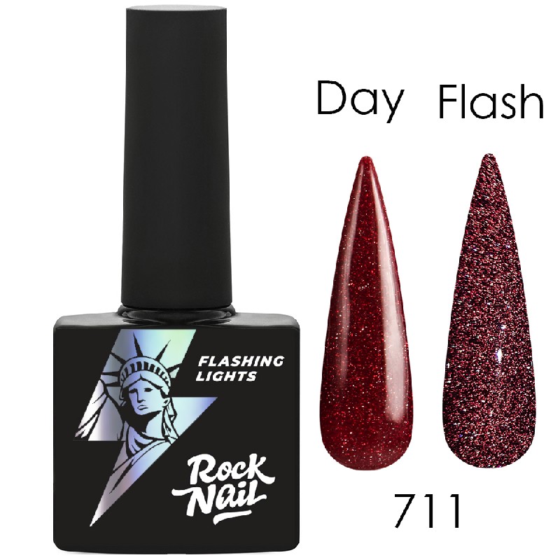 Гель-лак Flashing Lights, TM RockNail** (711 Moscow)