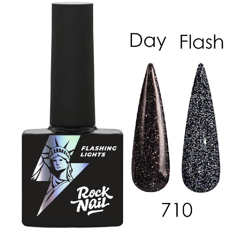 Гель-лак Flashing Lights, TM RockNail** (710 Hong Kong)