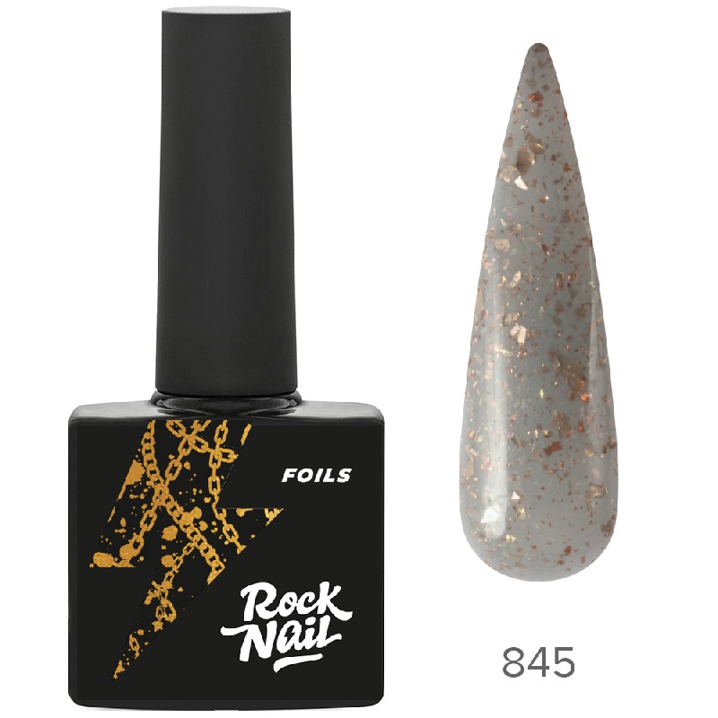 Гель-лак Foils, TM RockNail (845 Gucci Flip-Flops)