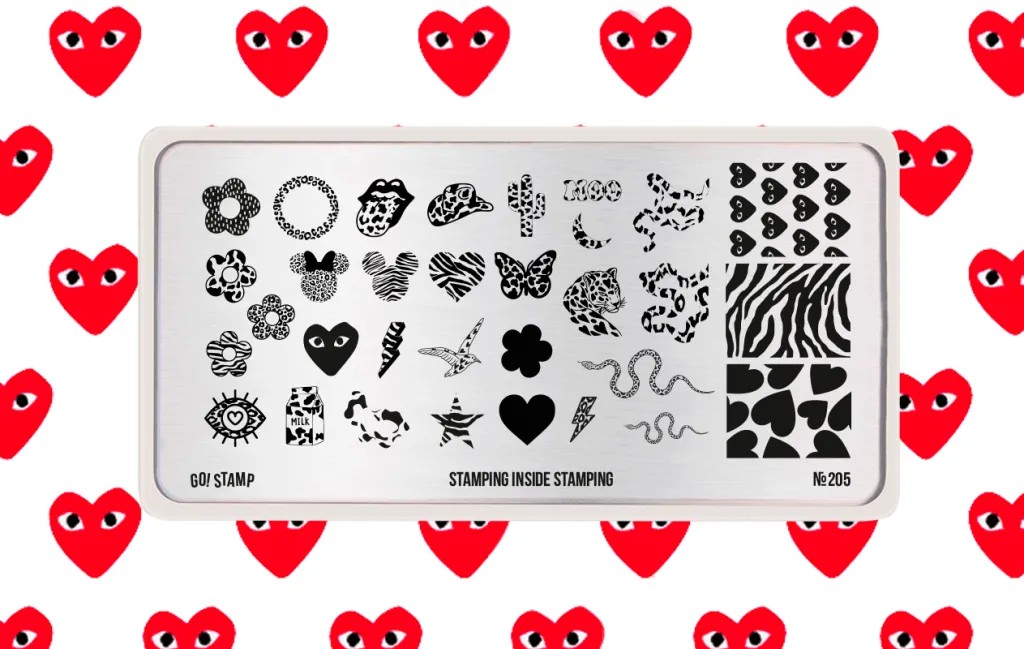 Пластина для стемпинга, TM Go! Stamp (205 Stamping inside stamping)