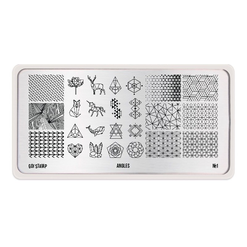 Пластина для стемпинга, TM Go! Stamp (01 Angles)