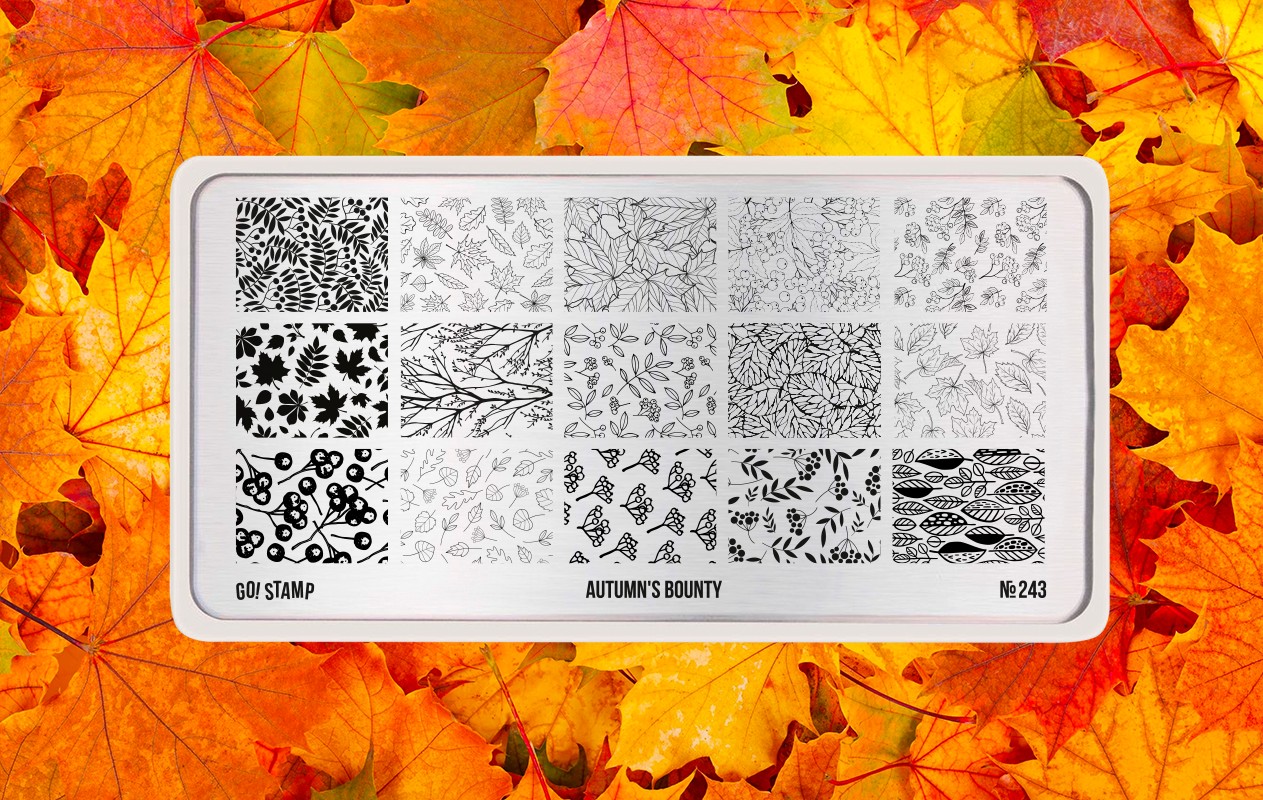 Пластина для стемпинга, TM Go! Stamp (243 Autumn's Bounty)