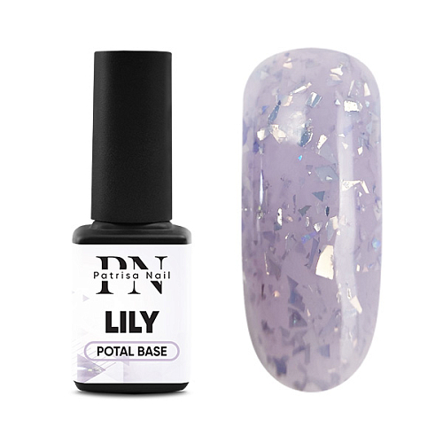 База Potal, TM Patrisa Nail (Lily с серебряной поталью 12мл)