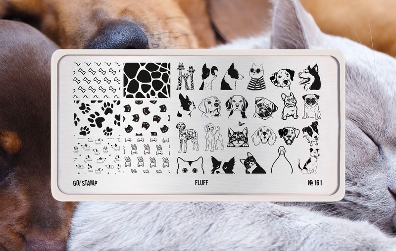 Пластина для стемпинга, TM Go! Stamp (161 Fluff)