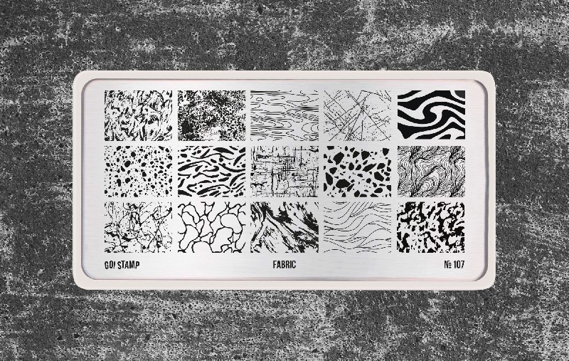 Пластина для стемпинга, TM Go! Stamp (107 Fabric)