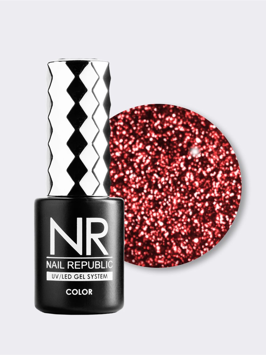Гель-лак Flash 10 мл, TM Nail Republic (19, красный)