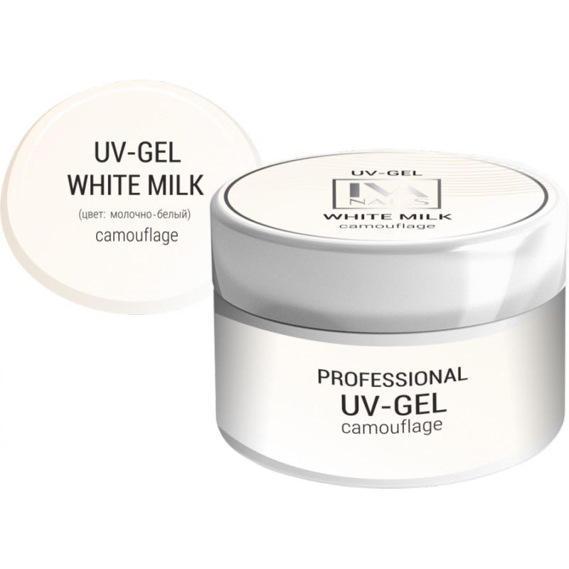Гель моделирующий, TM IVA nails (WHITE MILK 15мл)