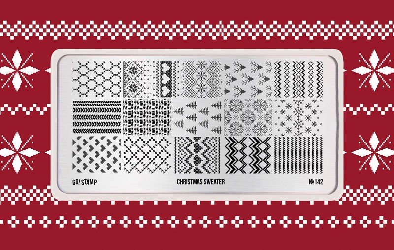 Пластина для стемпинга, TM Go! Stamp (142 Christmas Sweater)
