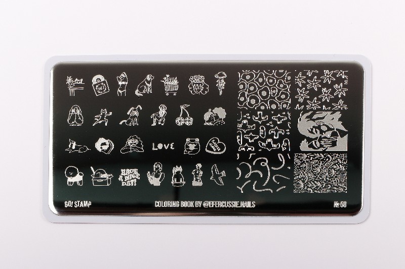 Пластина для стемпинга, TM Go! Stamp (58 Coloring book)