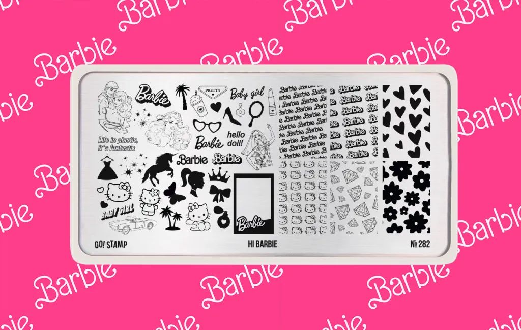Пластина для стемпинга, TM Go! Stamp (282 Hi Barbie)