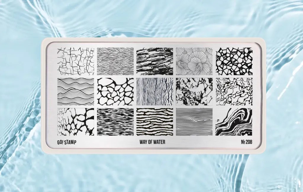 Пластина для стемпинга, TM Go! Stamp (208 Way of water)