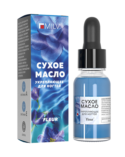 Масло сухое 15мл, TM Milv (FLEUR )