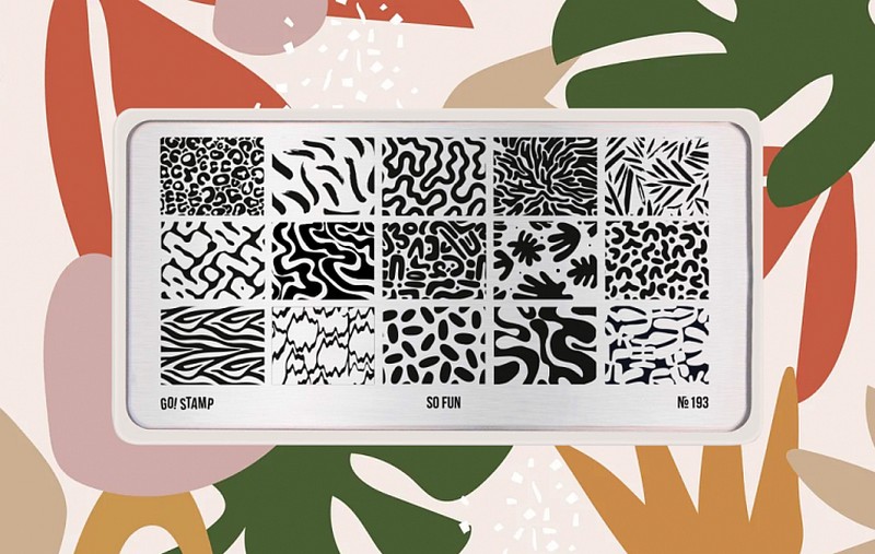 Пластина для стемпинга, TM Go! Stamp (193 So Fun)