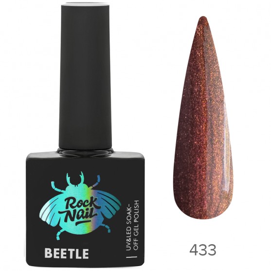 Гель-лак Beetle, TM RockNail (433 Admiral Butterfly)