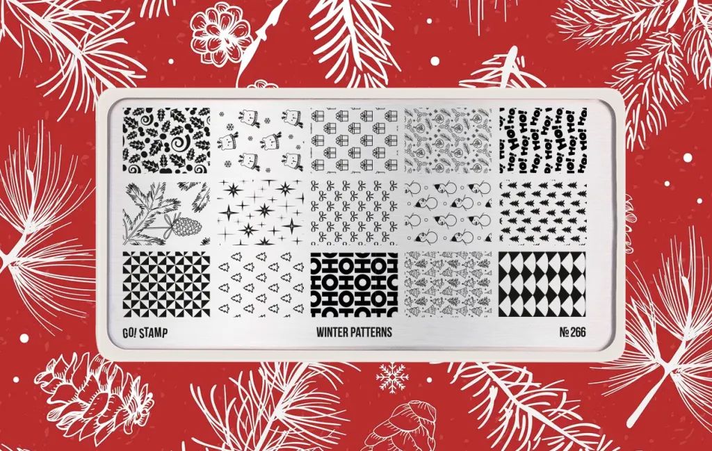 Пластина для стемпинга, TM Go! Stamp (266 Winter Patterns)