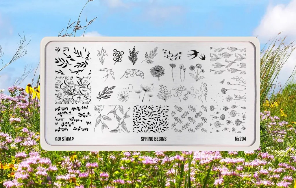 Пластина для стемпинга, TM Go! Stamp (204 Spring Begins)
