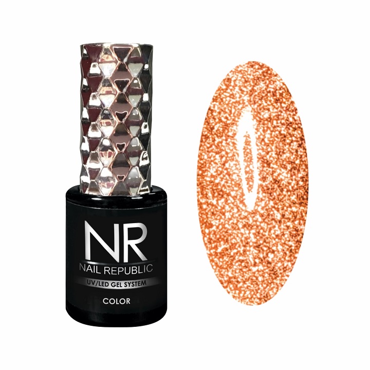 Гель-лак Flash 10 мл, TM Nail Republic (12, мандариновый)