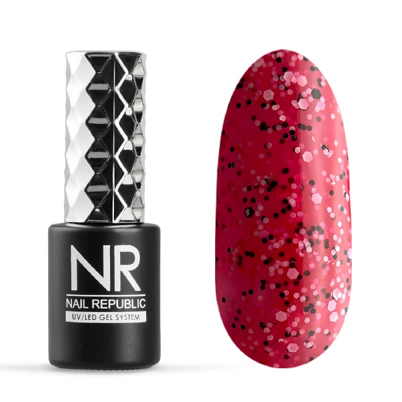 Гель-лак 10 мл, TM Nail Republic (709 Клубничный поцелуй)