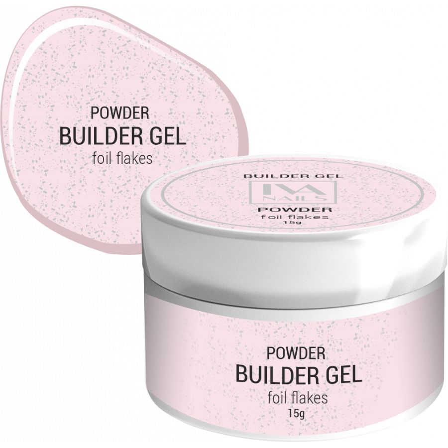 Моделирующий гель Foil Flakes, TM IVA nails (POWDER 15мл)