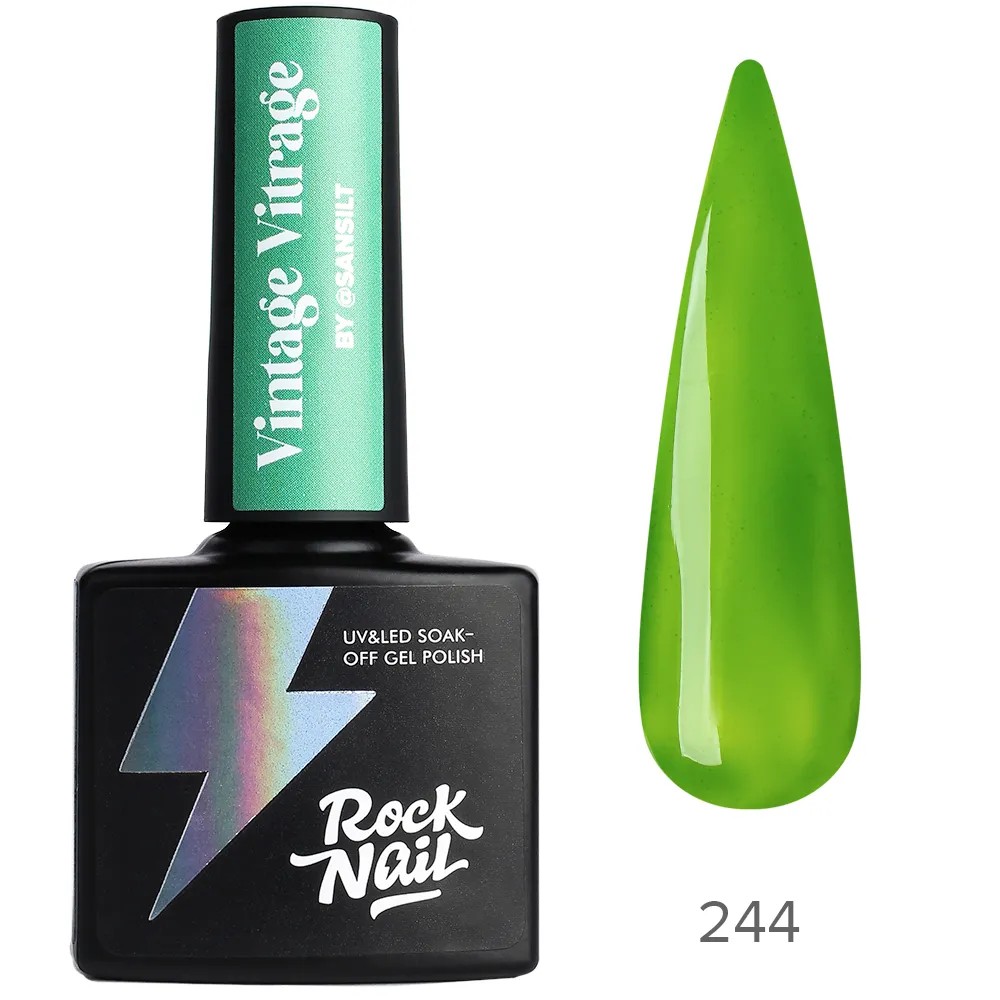 Гель-лак Vintage Vitrage, TM RockNail (244 Doublemint)