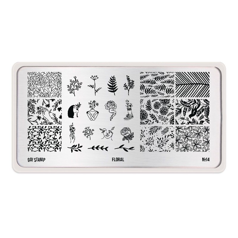 Пластина для стемпинга, TM Go! Stamp (14 Floral)