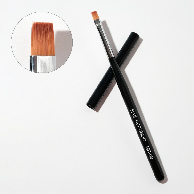 Кисть, TM Nail Republic (№9 для геля с прямым ворсом (0,8см))